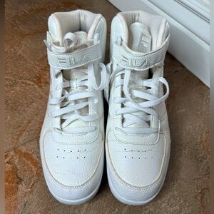 Fila White High Tops Sneakers